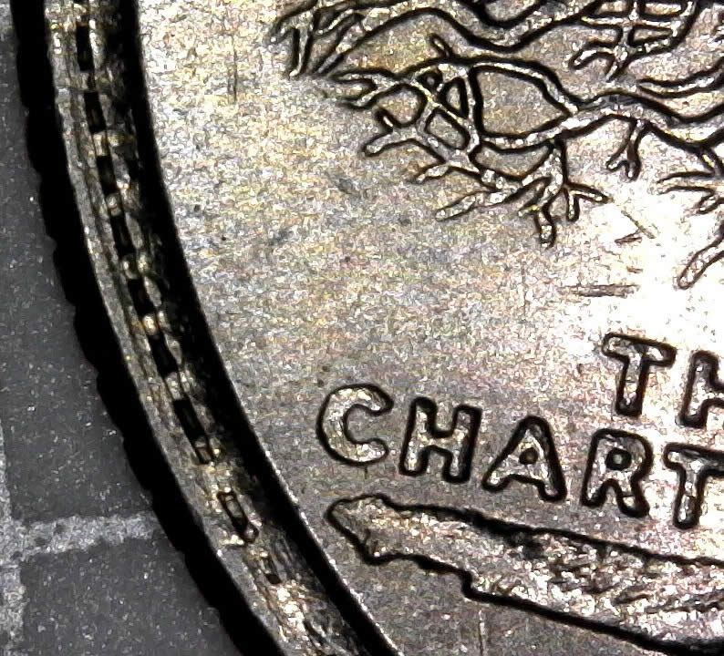 1999-P-Connecticut-Quarter-With-Collar-Clash-And-Struck-Through-Grease-Obv